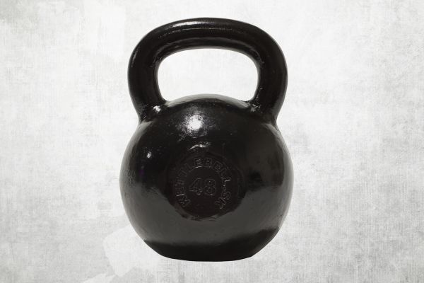 Kettlebell black 48kg | 48kg Kettlebell | Power Gears Europe